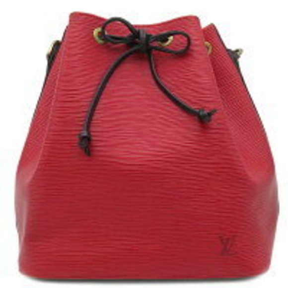 Louis Vuitton Leather Epi Black Noe Shoulder Red Bag - Picture 1 of 9